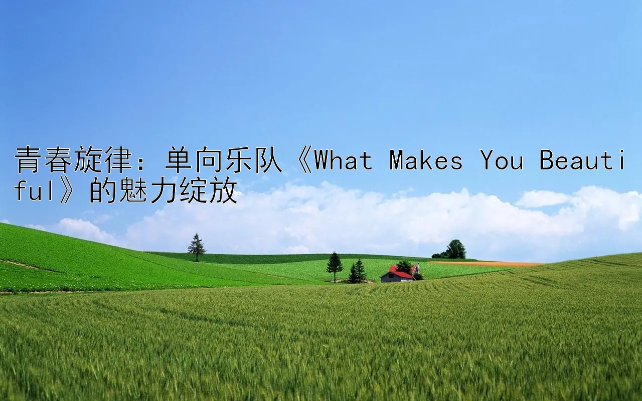 青春旋律：单向乐队《What Makes You Beautiful》的魅力绽放