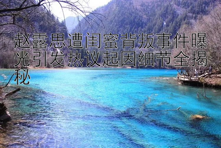 赵露思遭闺蜜背叛事件曝光引发热议起因细节全揭秘