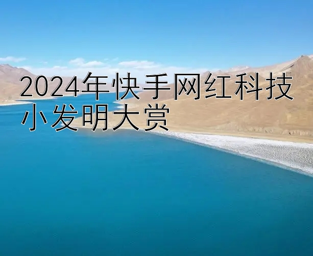 2024年快手网红科技小发明大赏