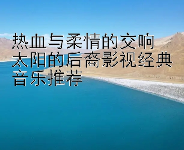 热血与柔情的交响  
太阳的后裔影视经典音乐推荐