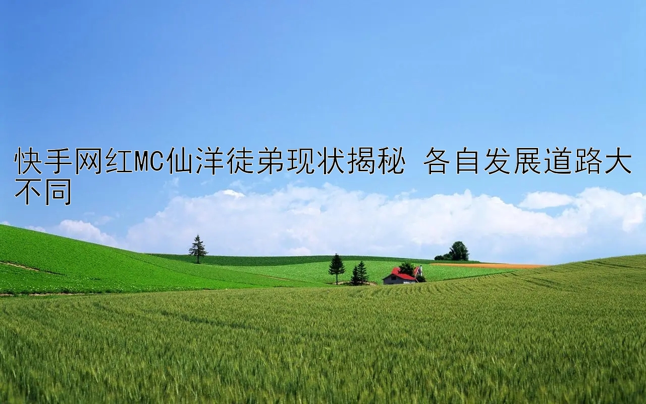 快手网红MC仙洋徒弟现状揭秘 各自发展道路大不同